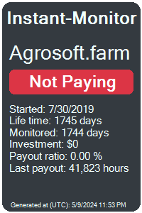 agrosoft.farm Monitored by Instant-Monitor.com