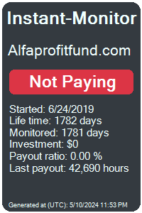 alfaprofitfund.com Monitored by Instant-Monitor.com