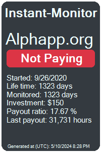 alphapp.org Monitored by Instant-Monitor.com