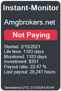 amgbrokers.net Monitored by Instant-Monitor.com