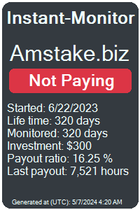 amstake.biz Monitored by Instant-Monitor.com