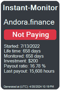 andora.finance Monitored by Instant-Monitor.com