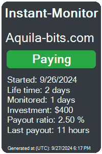 aquila-bits.com Monitored by Instant-Monitor.com