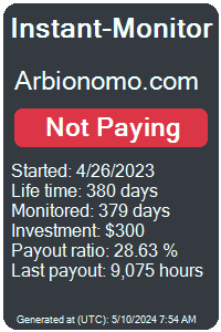 arbionomo.com Monitored by Instant-Monitor.com