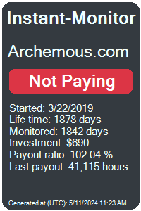 archemous.com Monitored by Instant-Monitor.com