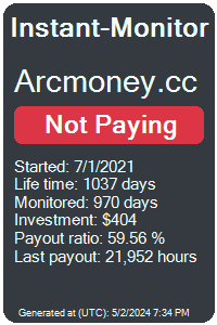 https://instant-monitor.com/Projects/Details/arcmoney.cc