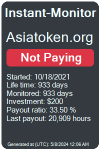 asiatoken.org Monitored by Instant-Monitor.com