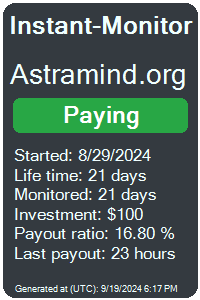 astramind.org Monitored by Instant-Monitor.com