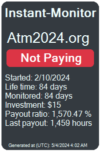 atm2024.org Monitored by Instant-Monitor.com