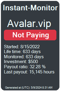 avalar.vip Monitored by Instant-Monitor.com
