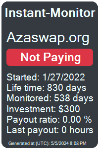 azaswap.org Monitored by Instant-Monitor.com