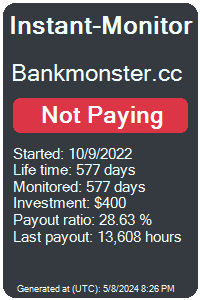 bankmonster.cc Monitored by Instant-Monitor.com