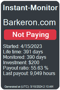 barkeron.com Monitored by Instant-Monitor.com