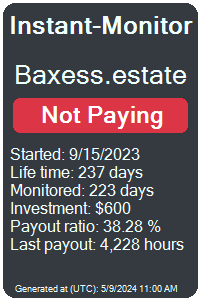 baxess.estate Monitored by Instant-Monitor.com