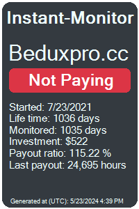 beduxpro.cc Monitored by Instant-Monitor.com