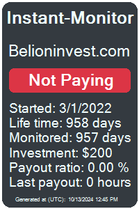 belioninvest.com Monitored by Instant-Monitor.com