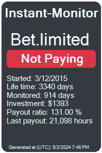 bet.limited Monitored by Instant-Monitor.com