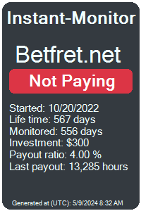 betfret.net Monitored by Instant-Monitor.com