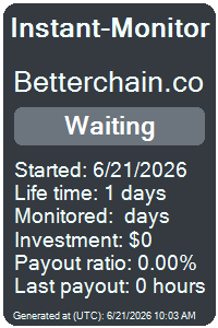 betterchain.co Monitored by Instant-Monitor.com