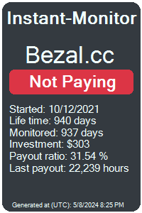 bezal.cc Monitored by Instant-Monitor.com