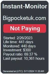 bigpocketuk.com Monitored by Instant-Monitor.com