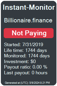billionaire.finance Monitored by Instant-Monitor.com