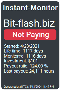 bit-flash.biz Monitored by Instant-Monitor.com