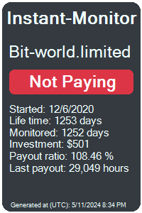 bit-world.limited Monitored by Instant-Monitor.com