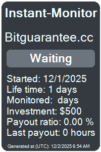 bitguarantee.cc Monitored by Instant-Monitor.com