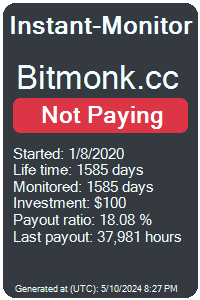 bitmonk.cc Monitored by Instant-Monitor.com