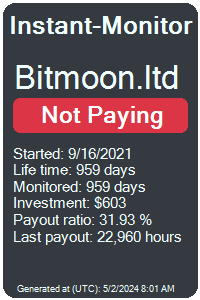 bitmoon.ltd Monitored by Instant-Monitor.com