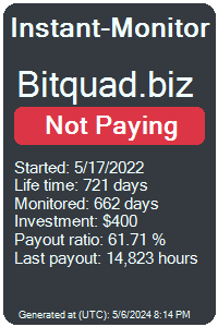 bitquad.biz Monitored by Instant-Monitor.com