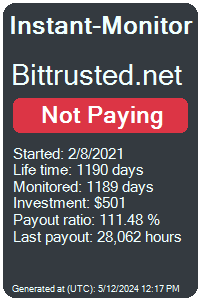bittrusted.net Monitored by Instant-Monitor.com