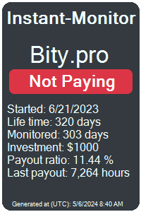bity.pro Monitored by Instant-Monitor.com