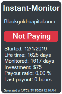 blackgold-capital.com Monitored by Instant-Monitor.com