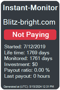 blitz-bright.com Monitored by Instant-Monitor.com