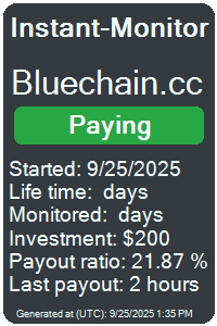 bluechain.cc Monitored by Instant-Monitor.com