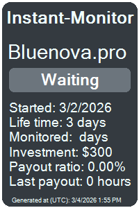 bluenova.pro Monitored by Instant-Monitor.com