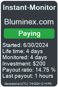 bluminex.com Monitored by Instant-Monitor.com