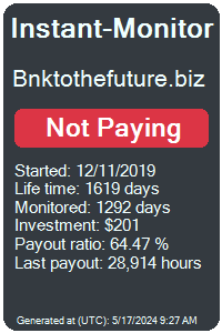 bnktothefuture.biz Monitored by Instant-Monitor.com