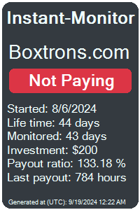 boxtrons.com Monitored by Instant-Monitor.com