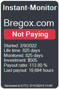 bregox.com Monitored by Instant-Monitor.com