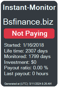 bsfinance.biz Monitored by Instant-Monitor.com