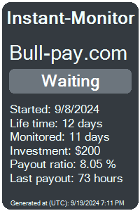 bull-pay.com Monitored by Instant-Monitor.com