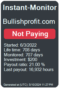 bullishprofit.com Monitored by Instant-Monitor.com