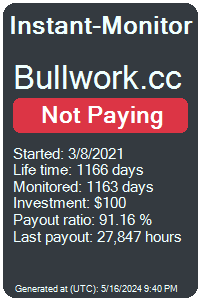 bullwork.cc Monitored by Instant-Monitor.com