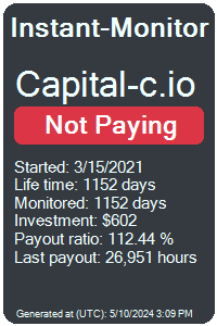 capital-c.io Monitored by Instant-Monitor.com