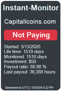 capitallcoins.com Monitored by Instant-Monitor.com