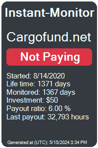 cargofund.net Monitored by Instant-Monitor.com