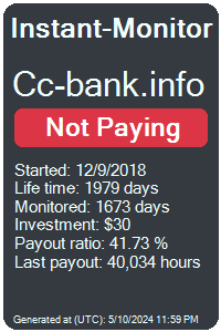 cc-bank.info Monitored by Instant-Monitor.com